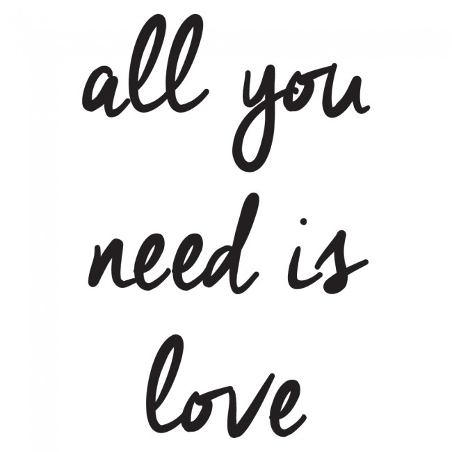 The Beatles All You Need Is Love Wall Sticker