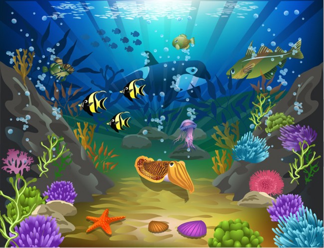 Under The Sea Wall Mural Wallpaper