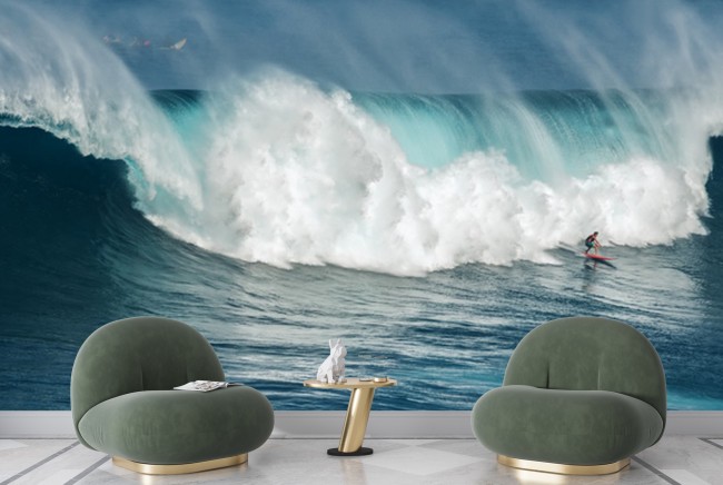 Surfer Ocean Wave Wall Mural Wallpaper