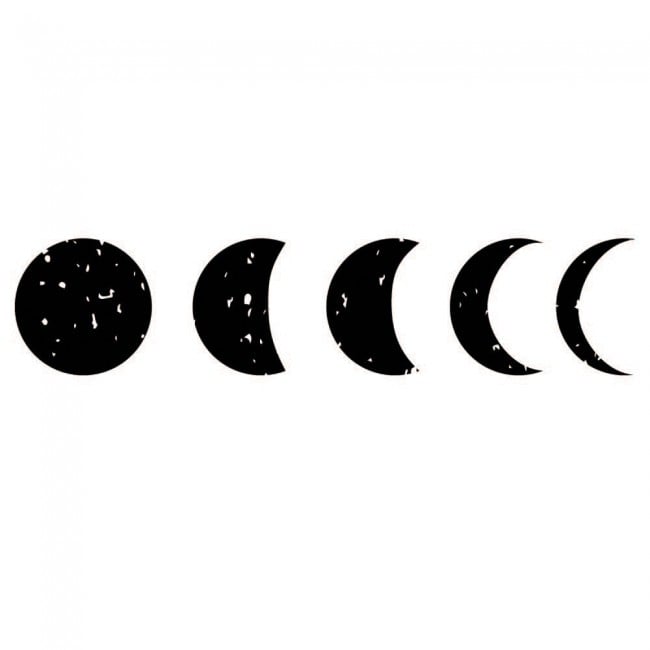 Phases Of The Moon Full Moon Wall Sticker