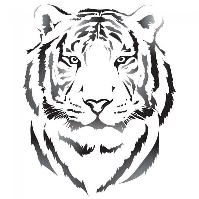 Tiger Portrait Wall Sticker