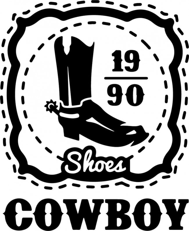 Cowboy Boots Wild West Wall Sticker