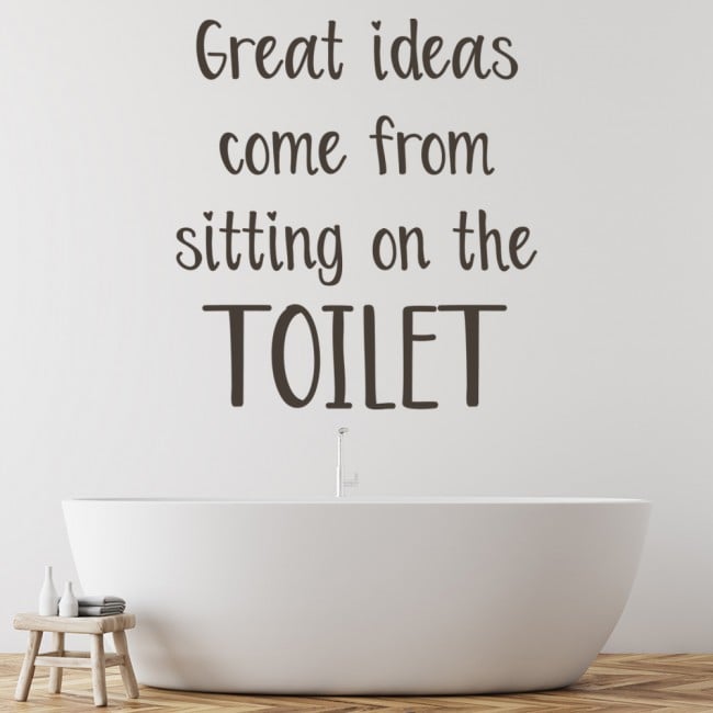 Great Ideas Toilet Quote Wall Sticker