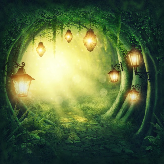 Enchanted Forest Path Childrens Fairytale Wall Mural Wallpaper