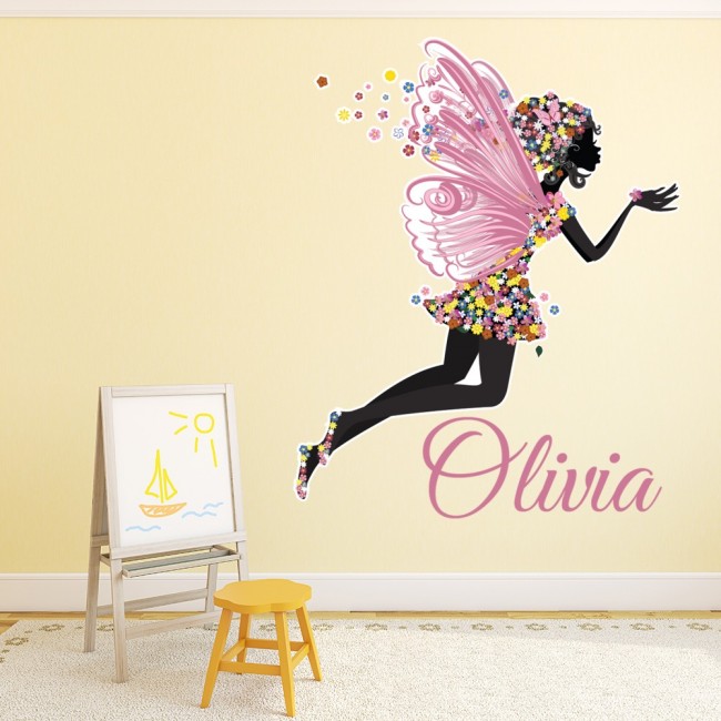 Details about   Custom Personalised Name 3 Pcs Fairies Stars Wall Art Stickers Kids Girls Decor 