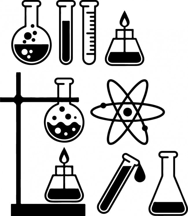 Science & Chemistry Symbols Wall Sticker