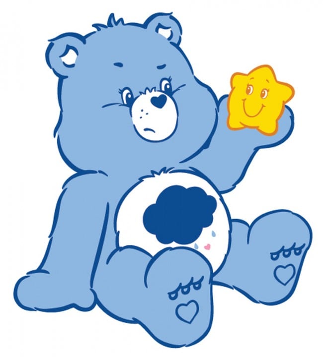 Care Bears Classic Grumpy Bear Sitting Wall Sticker