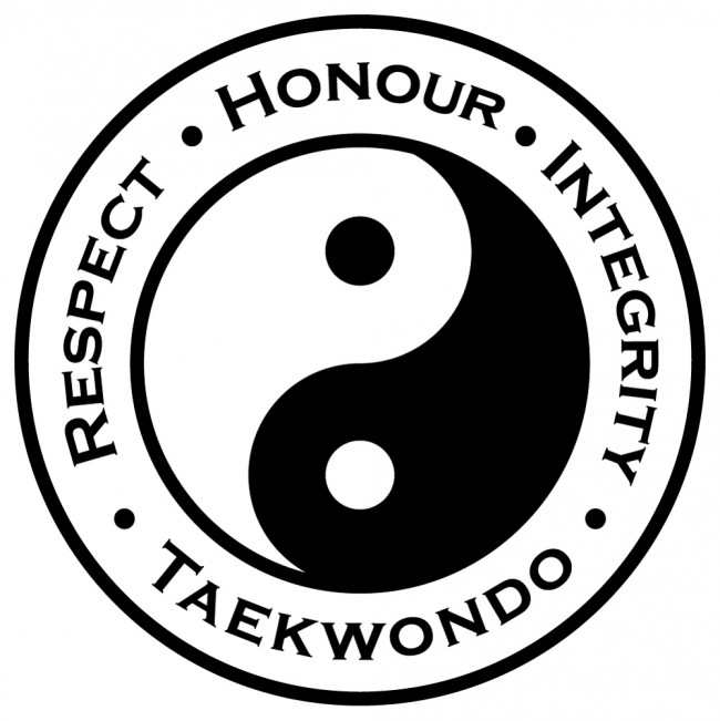 Taekwondo Badge Martial Arts Wall Sticker