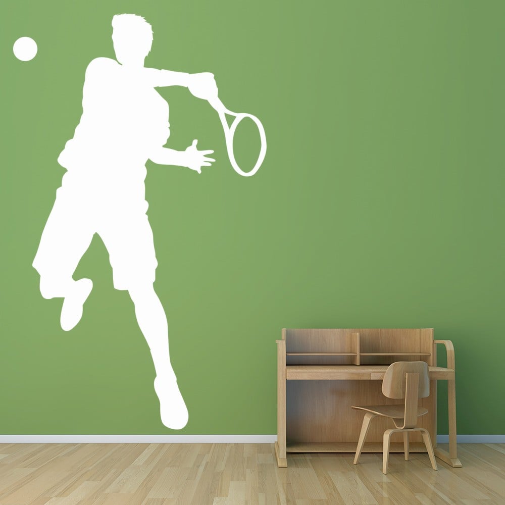 Tennis Player Wall Sticker Tennis Wall Decal Kids School Sports Home Decor