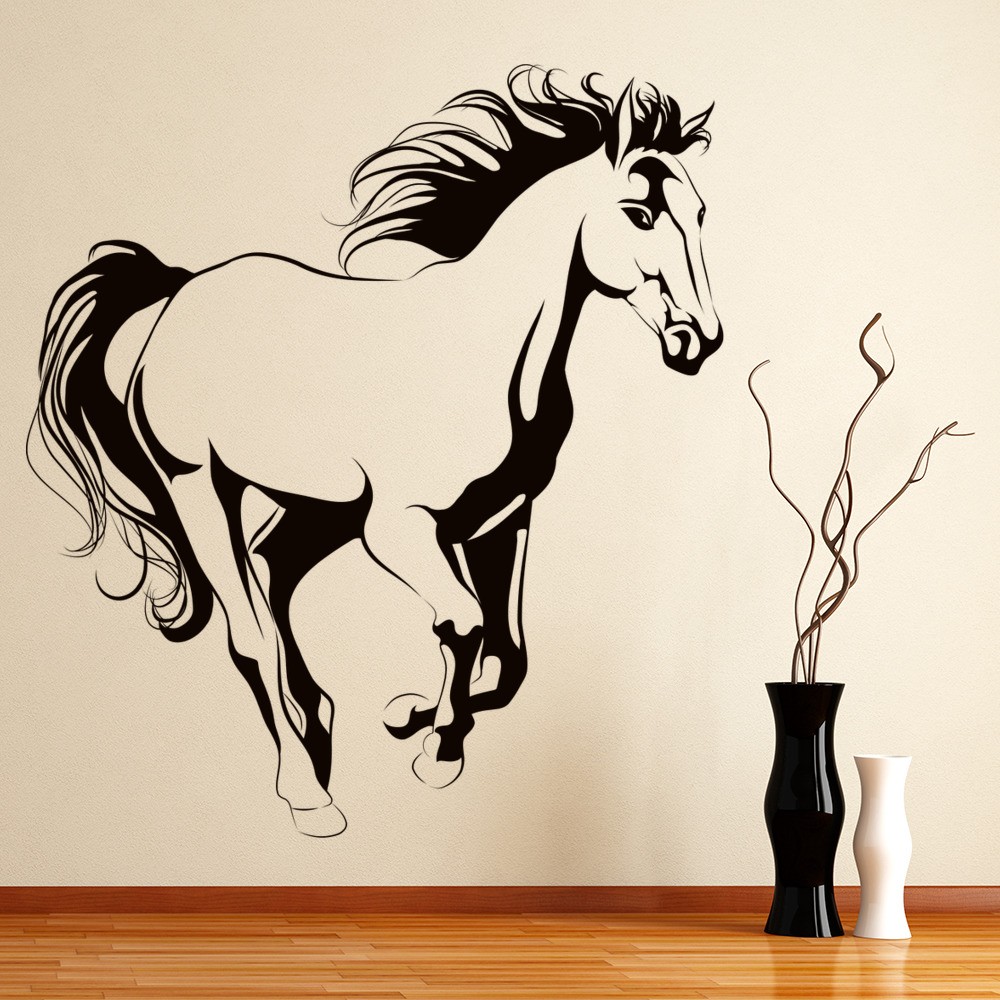 Horse Wall Sticker Animals Farm Wall Decal Girls Bedroom Home Decor