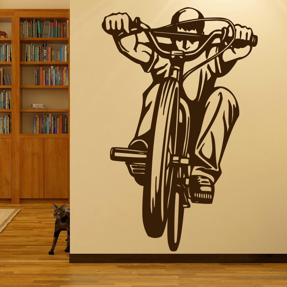 BMX Rider Wall Stickers Bike Wall Art
