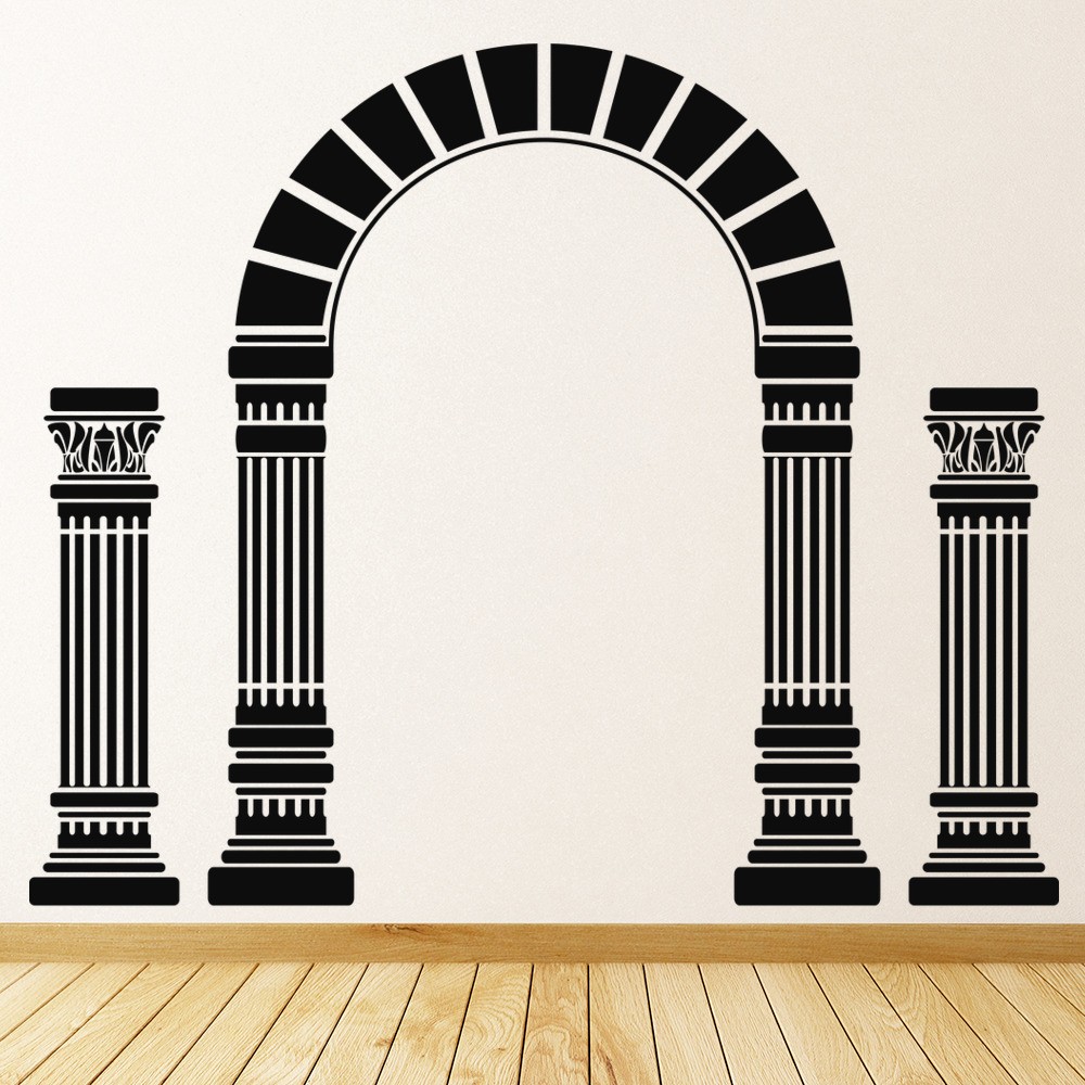 Arch And Columns Wall Sticker Greek Wall Art