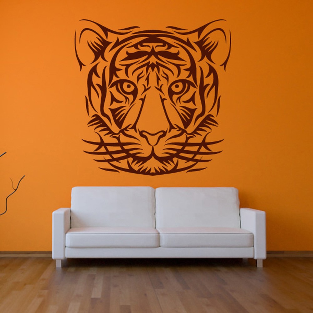 Tigers Head Animal Nature Wall Art Stickers Wall Decals