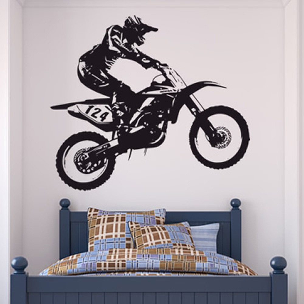 Dirt Bike Trick Motocross Motorbike Wall Sticker