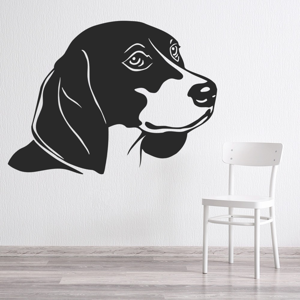 Beagle Dog Wall Sticker Animals Pets Wall Decal Canine 