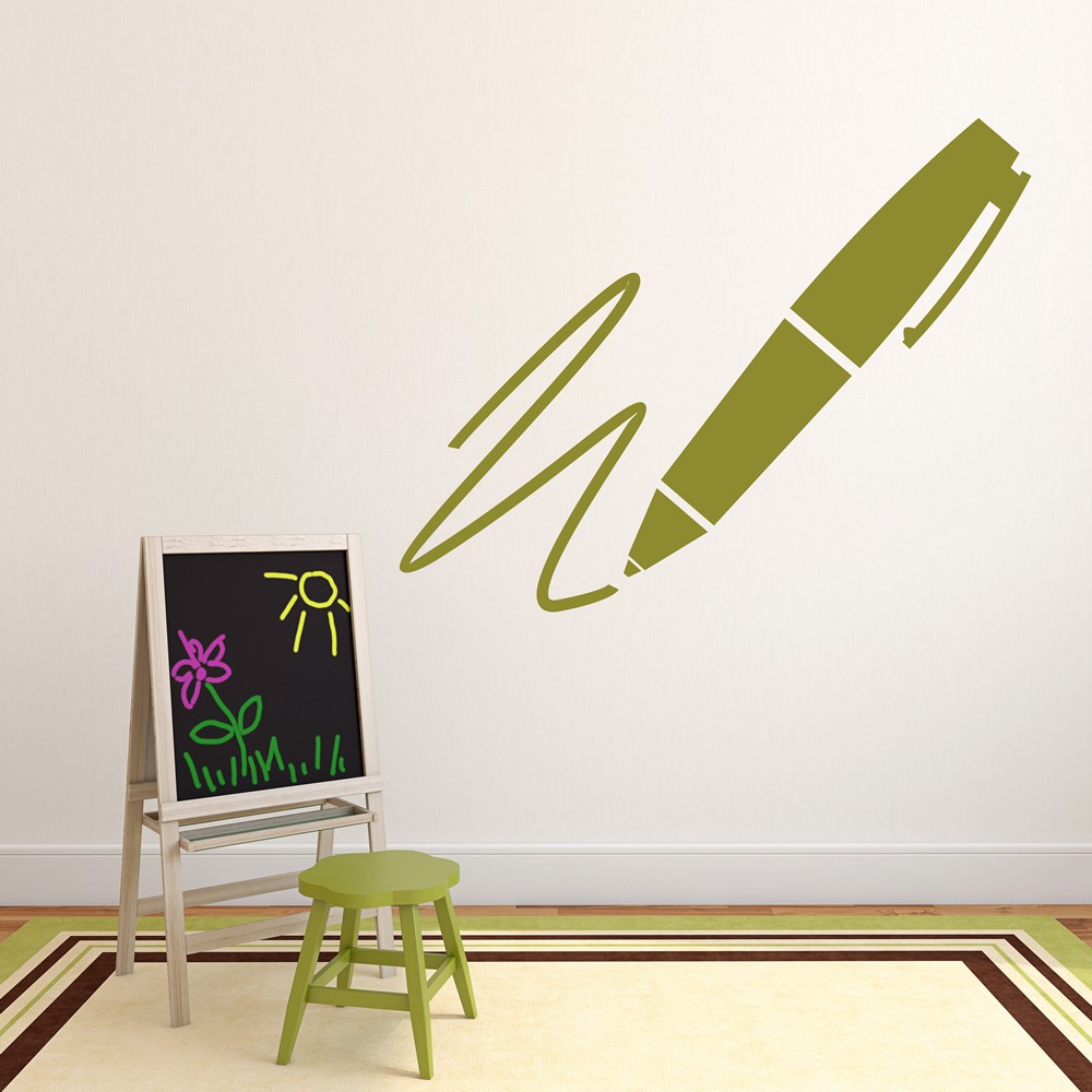 Writing Pen Wall Sticker Writing Wall Art