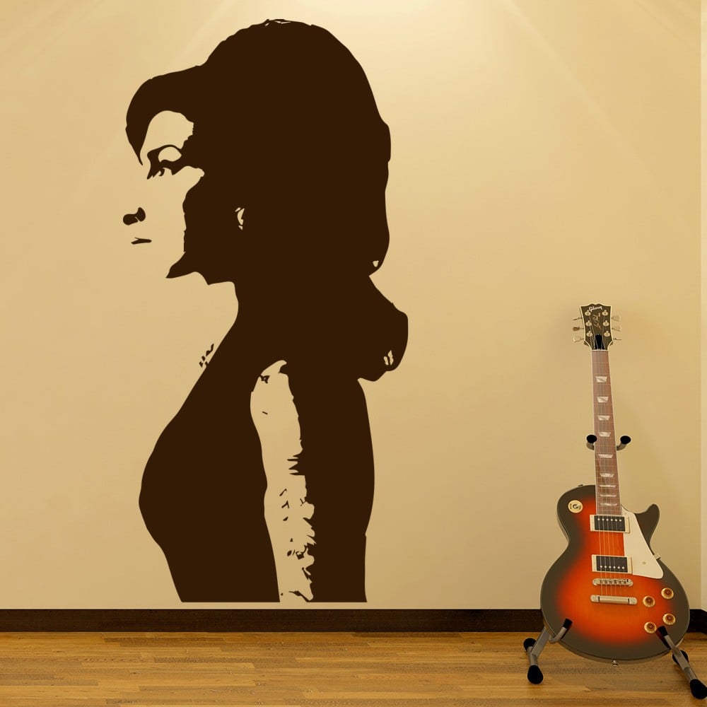 Amy Winehouse Wall Sticker Jazz Music Wall Decal Icon 