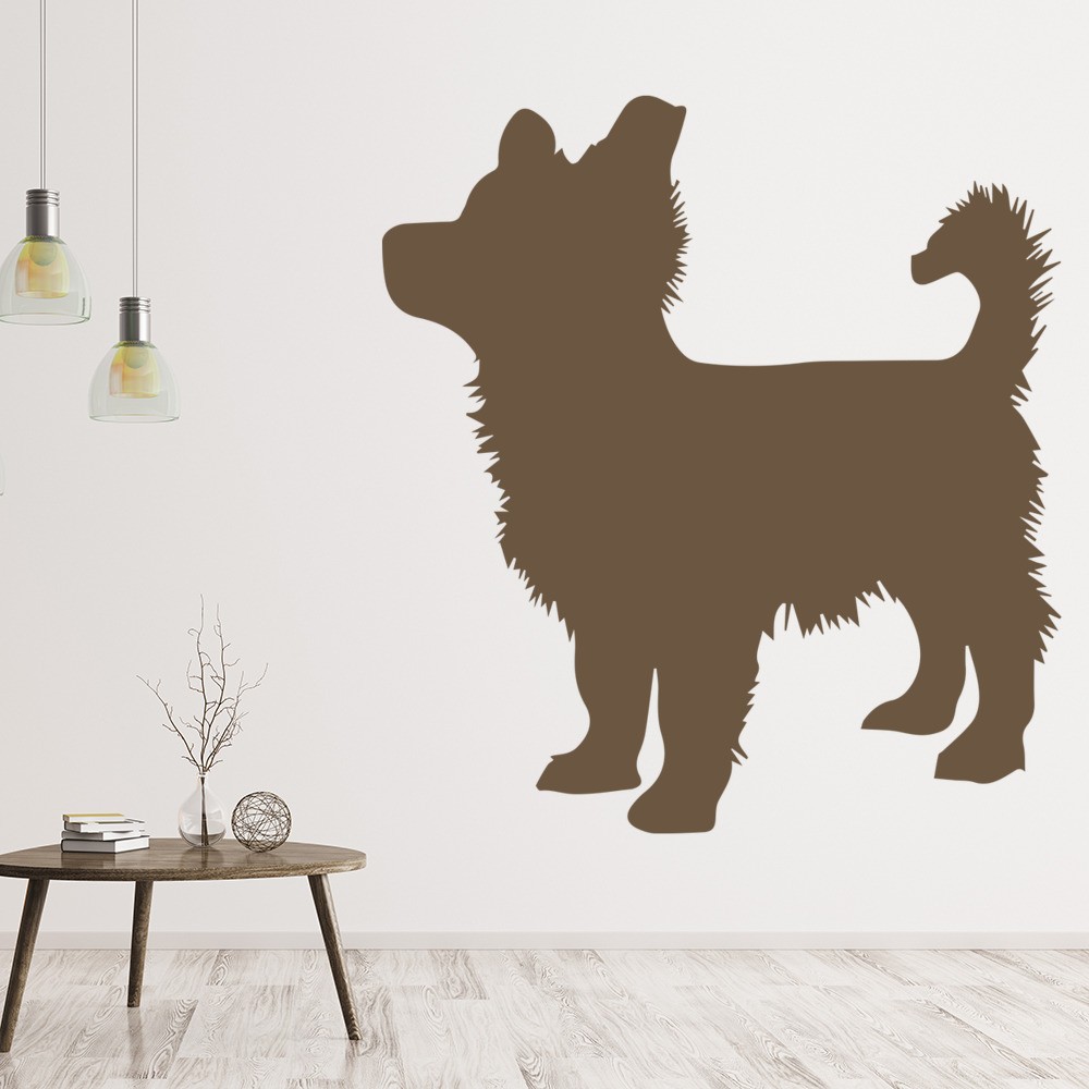 Pomeranian Puppy Silhouette Wall Sticker Dog Wall Art