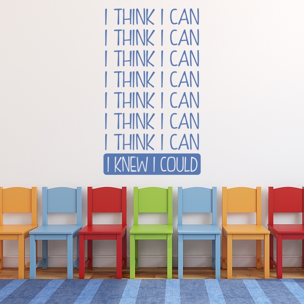 I Think I Can Childrens Quote Wall Sticker Quotes Childrens