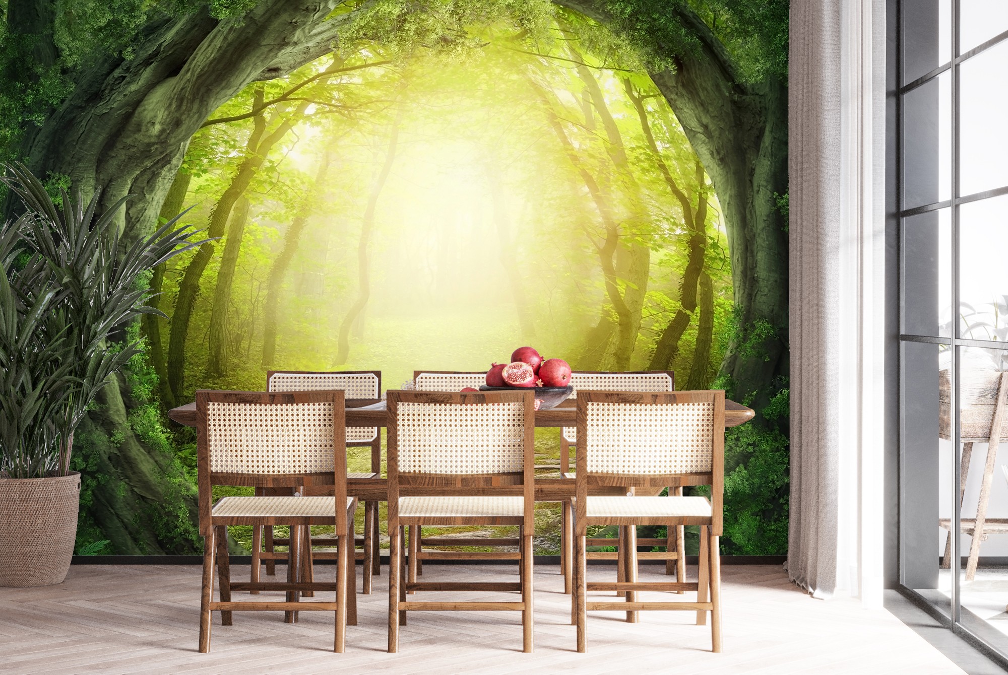 Magic Forest Wall Mural Fantasy Nature Photo Wallpaper Kids Bedroom