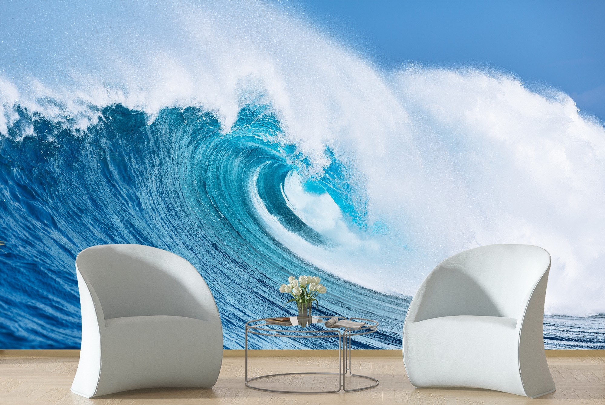 Giant Ocean Wave Wall Mural Wallpaper