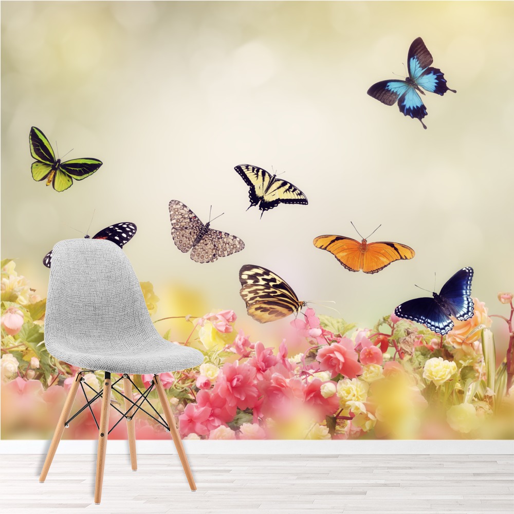 Colourful Butterflies Wall Mural Wallpaper