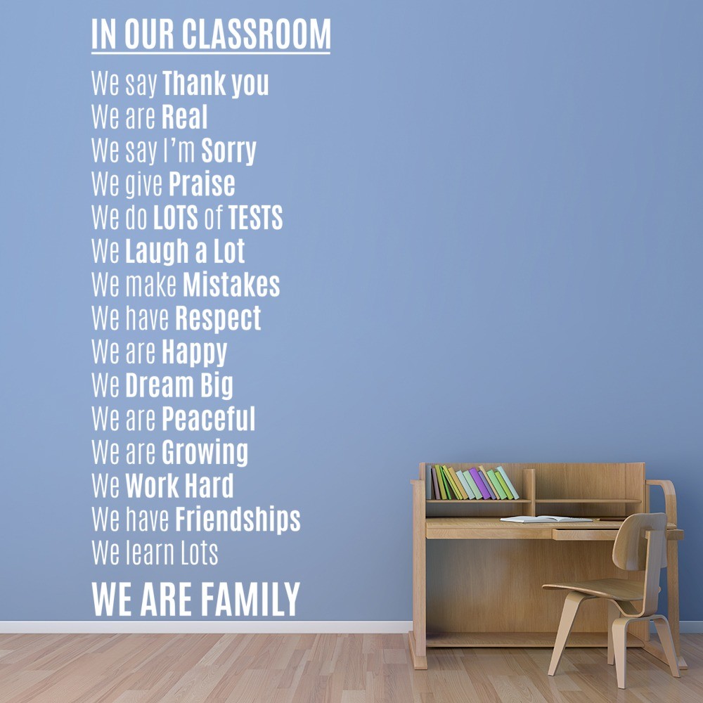 In This Classroom School Quote Wall Sticker