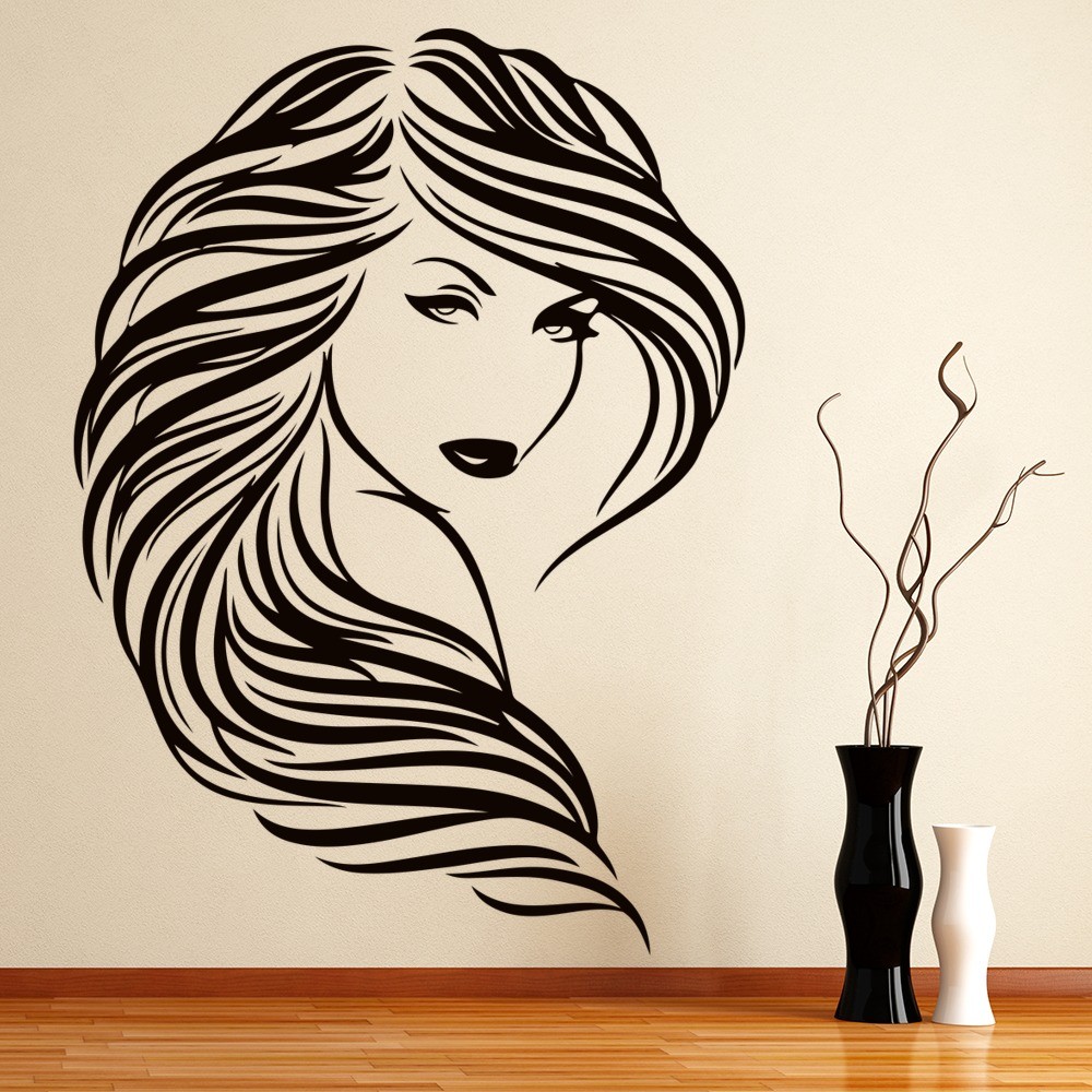 Big Hair Hair & Beauty Salon Wall Sticker