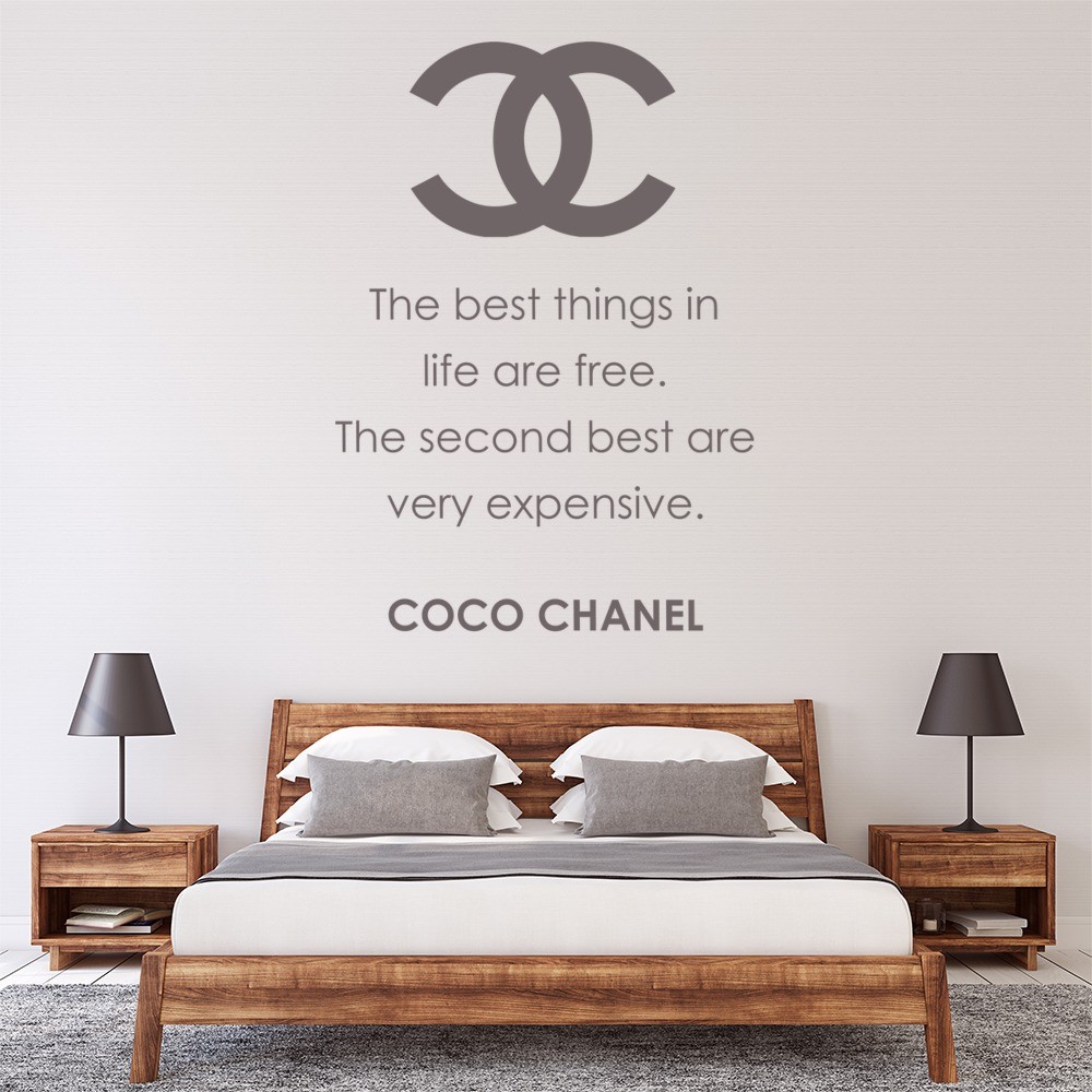 A girl should be two things Classy and Fabulous Wall Decals - Coco Chanel  Quote Wall Decal - Girls Room Wall Art - Wall Quote for Girls