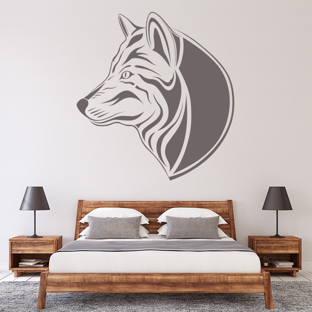 Wolf Silhouette Wall Sticker Animal Wall Art