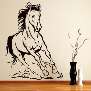 Personalised Horse Wall Art Vinyl Stickers Pony Girls Horsebox Murals Decals 