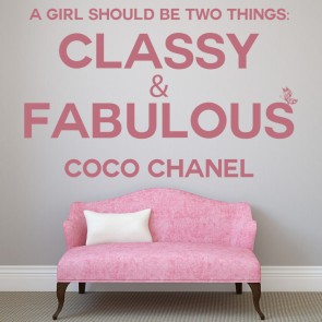 Coco Chanel Wall Quote Decal