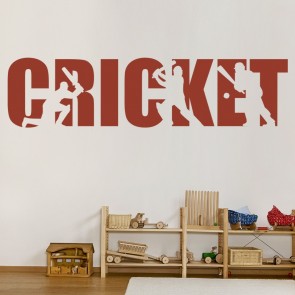 Bat & Ball Cricket Wall Sticker WS-50574
