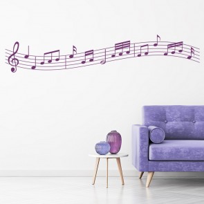 Musical Notes Music Staff Wall Sticker Ws-17807 Avery 