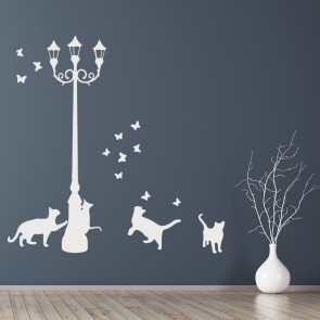 Fairytale Directions Lamp Post Wall Sticker WS-57673 