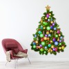 Christmas Tree Baubles Star Wall Sticker