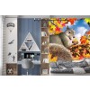 Squirrel Treasure Wall Mural by Jerry Lofaro