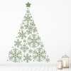 Festive Snowflake Christmas Tree Wall Sticker