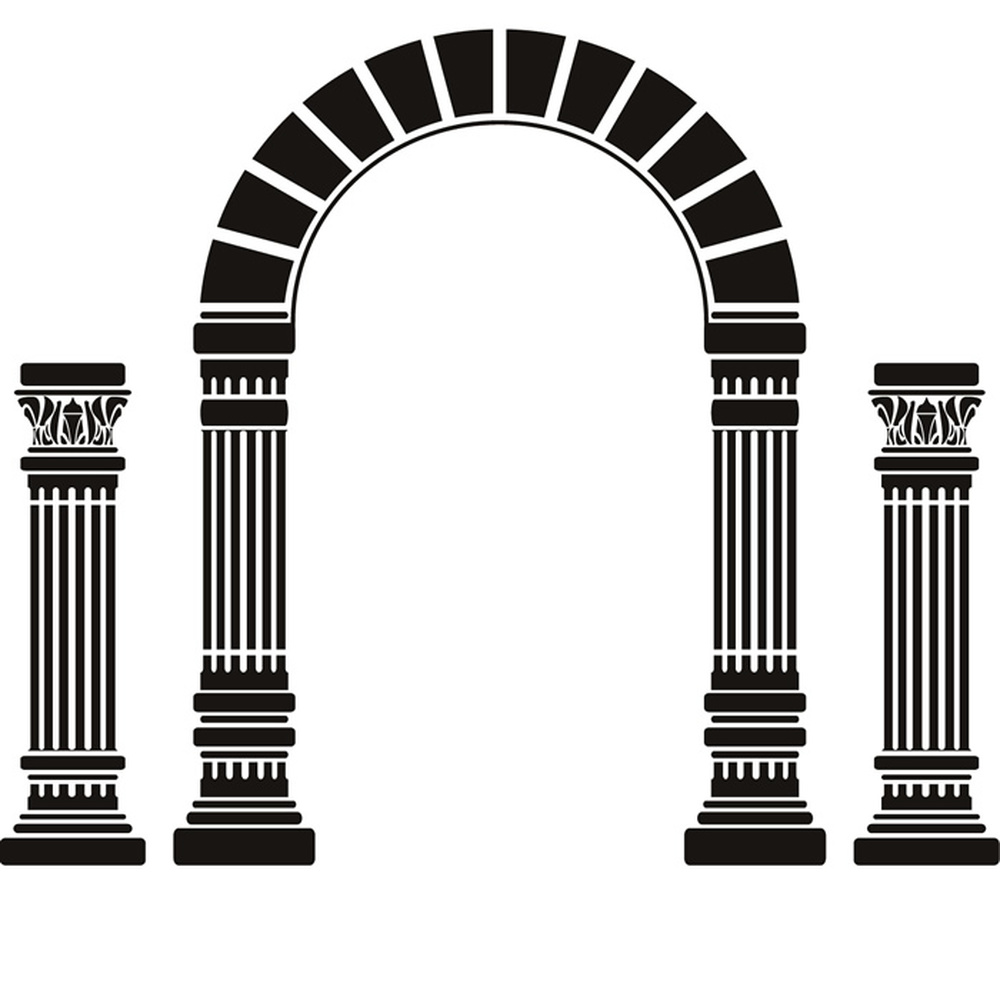 Arch And Columns Wall Sticker Greek Wall Art