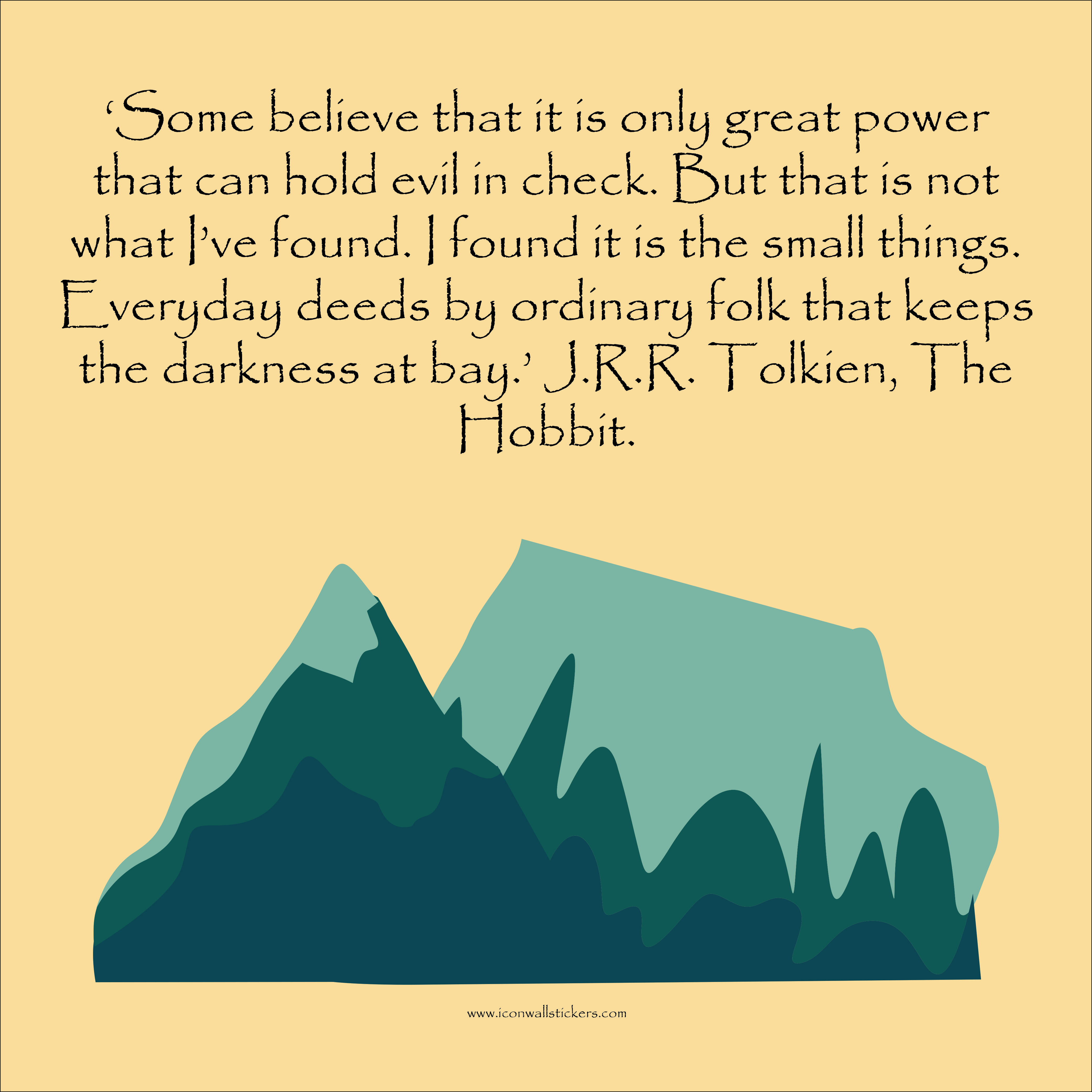 JRR Tolkien Quote Infographic