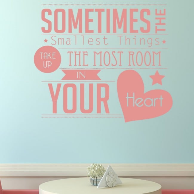 Sometimes the Smallest Things Wall Sticker