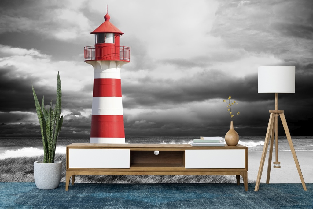 The Lighthouse Wall Mural Wallpaper | Icon Wall Stickers