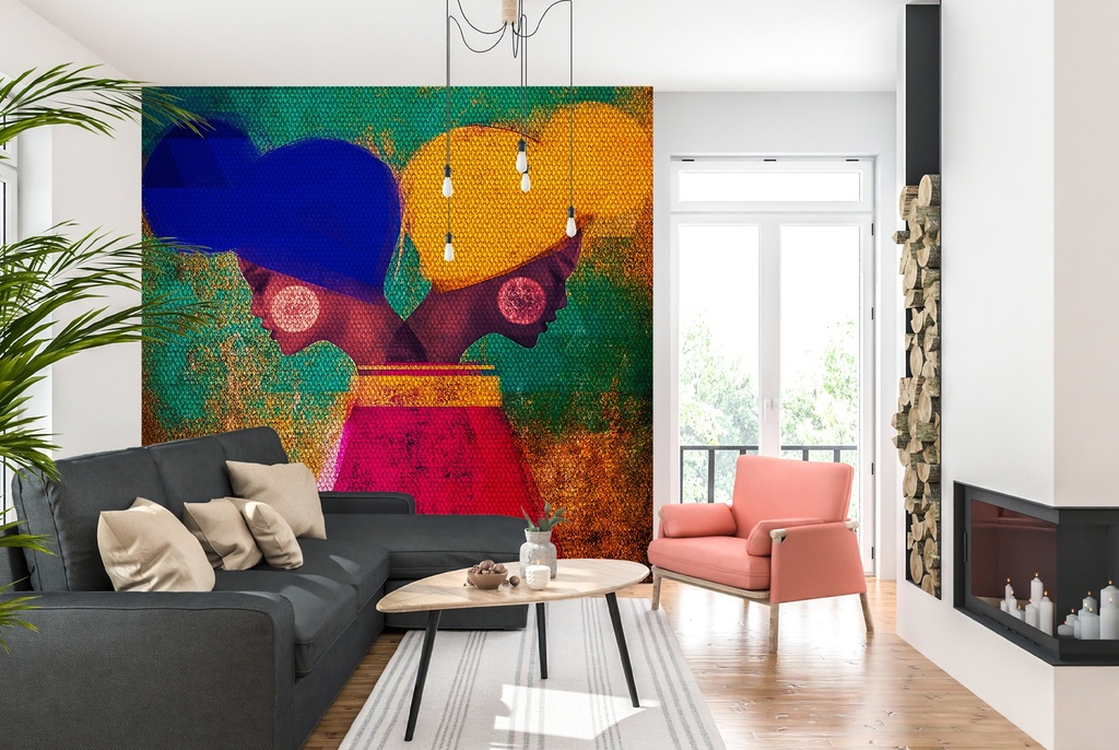 Easy Ease (Vibrant) Wall Mural by Erin K. Robinson