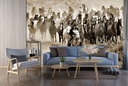 About Face Wall Mural by Lisa Dearing