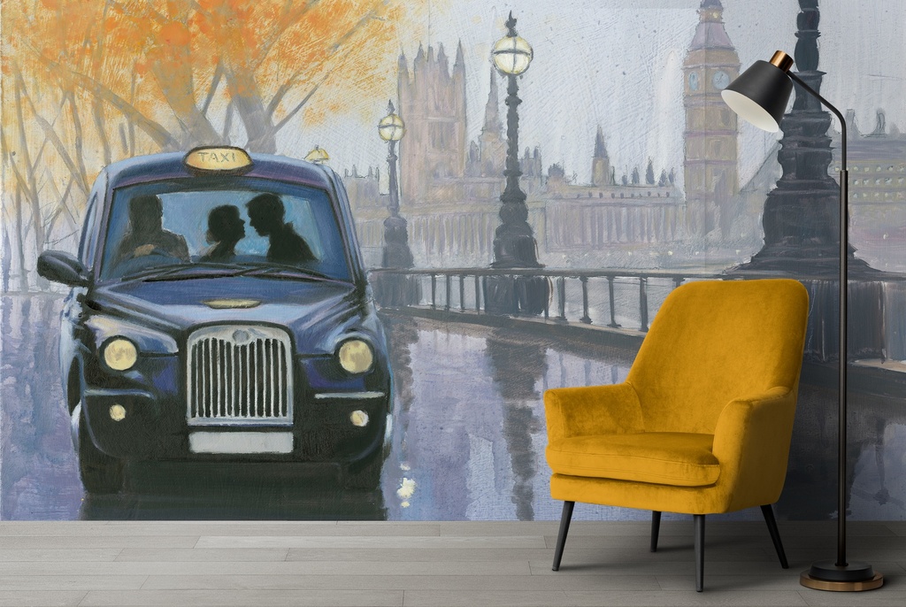 Along the Thames I Wall Mural by Myles Sullivan - Mod9