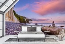 Baltic Sea Chalk Cliffs Sunset Wall Mural by Melanie Viola