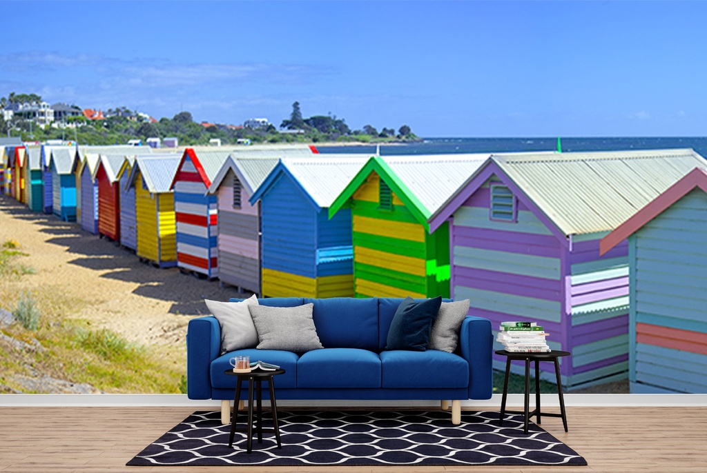 Brighton Boxes Wall Mural by Sean Davey