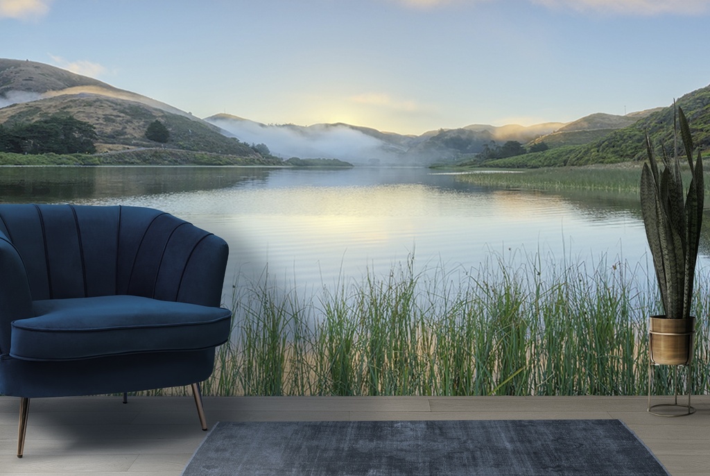 Crescent Beach Calm 4 Wall Mural by Alan Blaustein