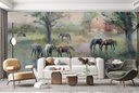 Daybreak on the Farm Wall Mural by Marilyn Hageman