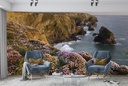 Evening Light Bedruthan Steps Wall Mural by Andrew Wheatley